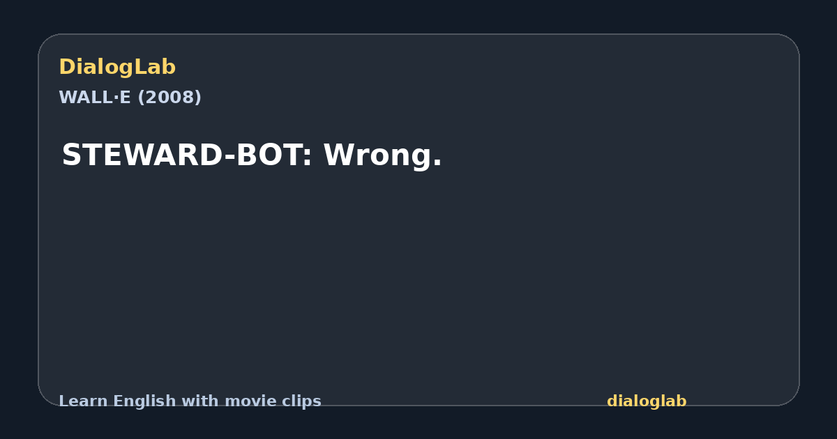 Share card for STEWARD-BOT: Wrong.