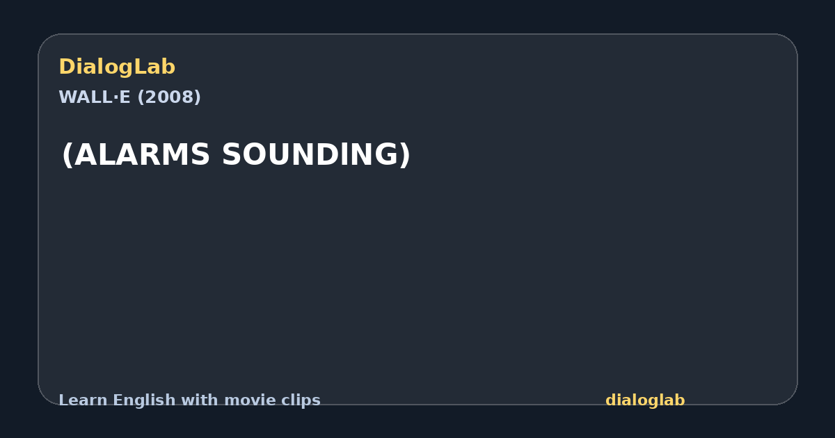Share card for (ALARMS SOUNDlNG)