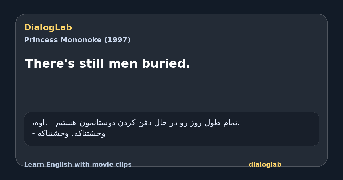 Share card for There's still men buried.
