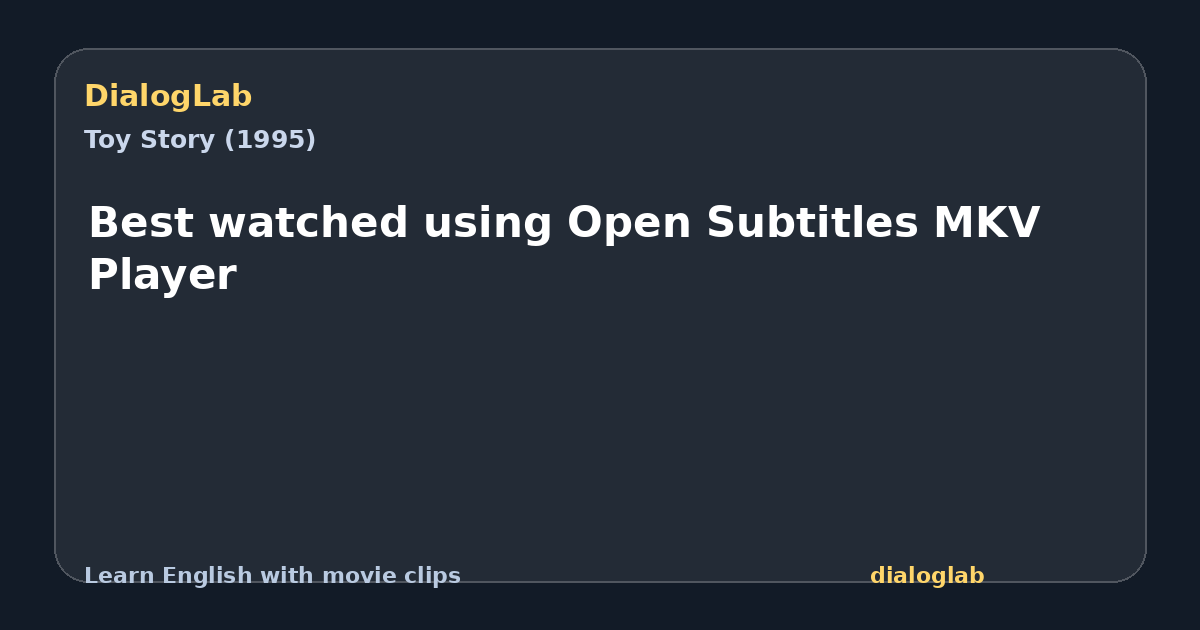 Share card for Best watched using Open Subtitles MKV Player