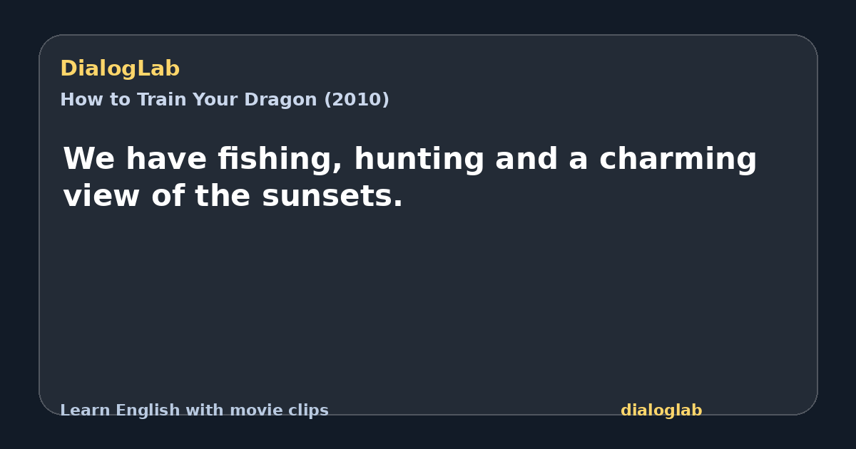 Share card for We have fishing, hunting and a charming view of the sunsets.