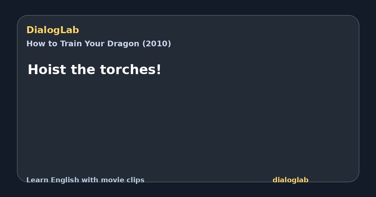 Share card for Hoist the torches!