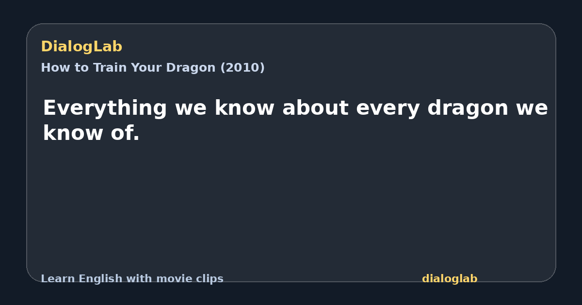 Share card for Everything we know about every dragon we know of.