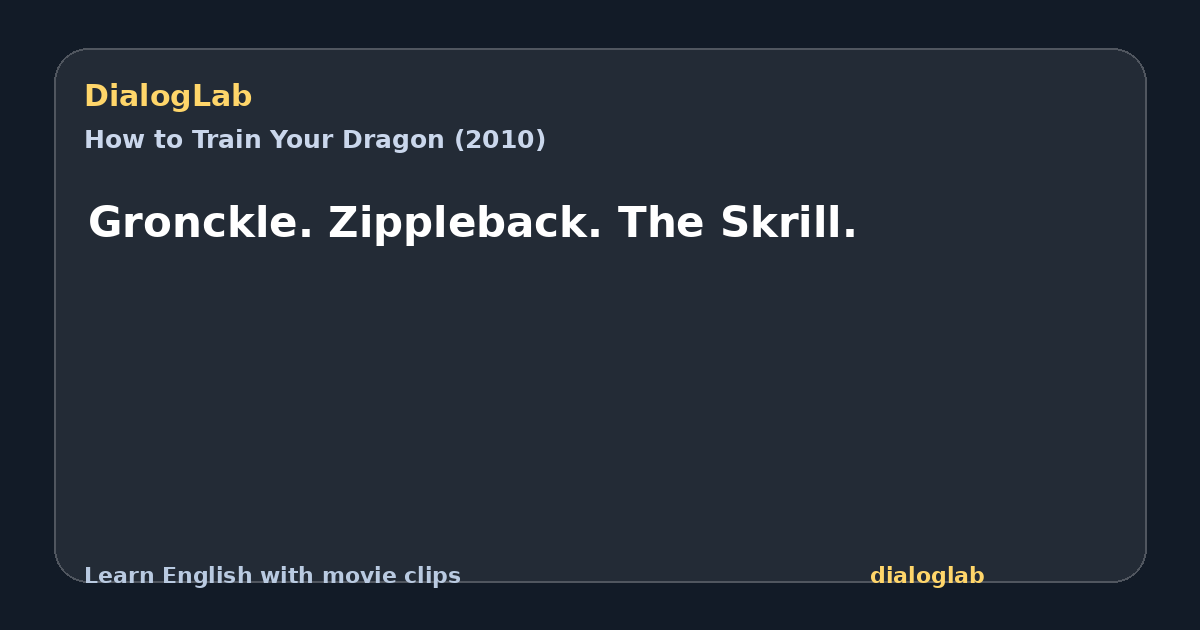 Share card for Gronckle. Zippleback. The Skrill.