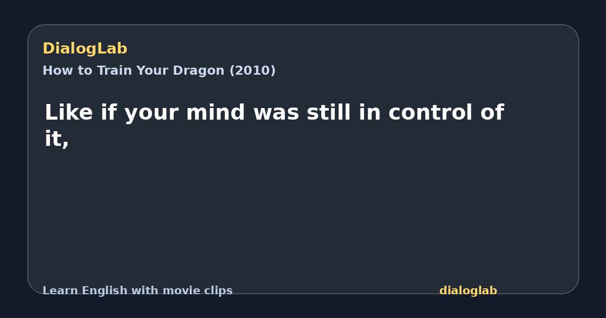 Share card for Like if your mind was still in control of it,