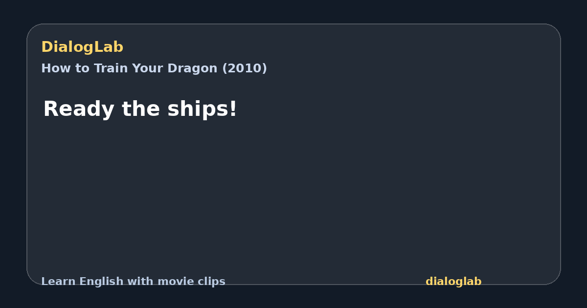 Share card for Ready the ships!
