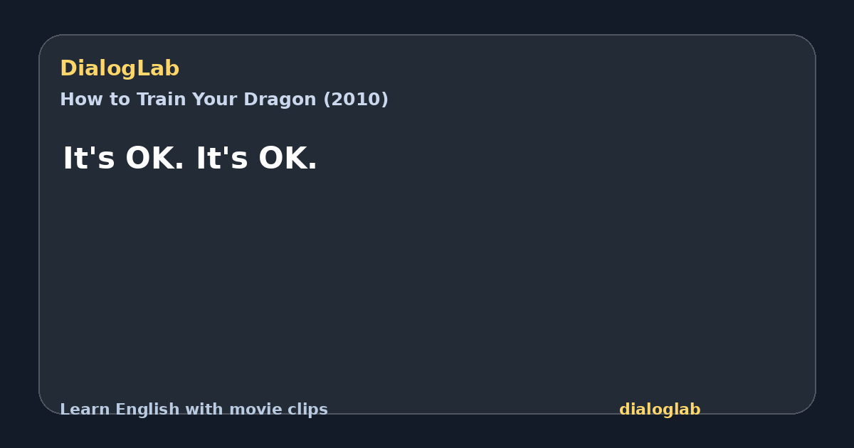 Share card for It's OK. It's OK.