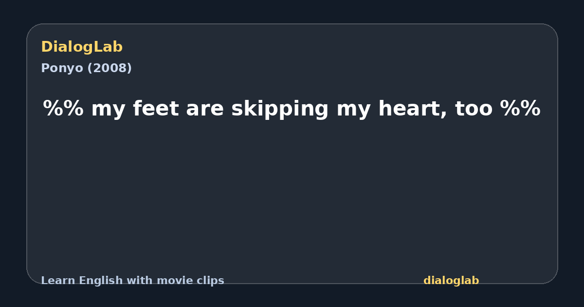 Share card for %% my feet are skipping my heart, too %%
