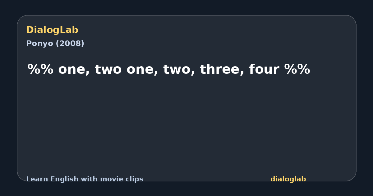 Share card for %% one, two one, two, three, four %%
