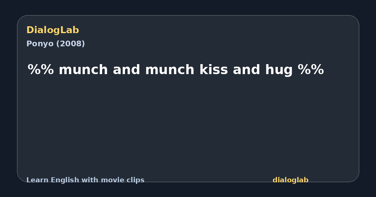 Share card for %% munch and munch kiss and hug %%