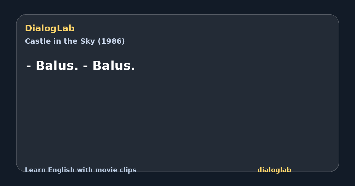 Share card for - Balus. - Balus.