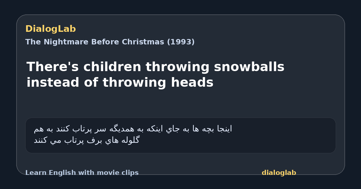 Share card for There's children throwing snowballs instead of throwing heads