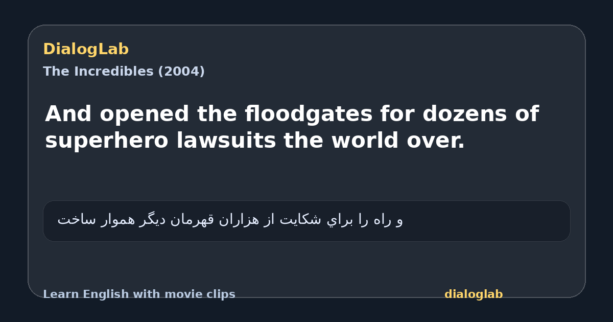 Share card for And opened the floodgates for dozens of superhero lawsuits the world over.