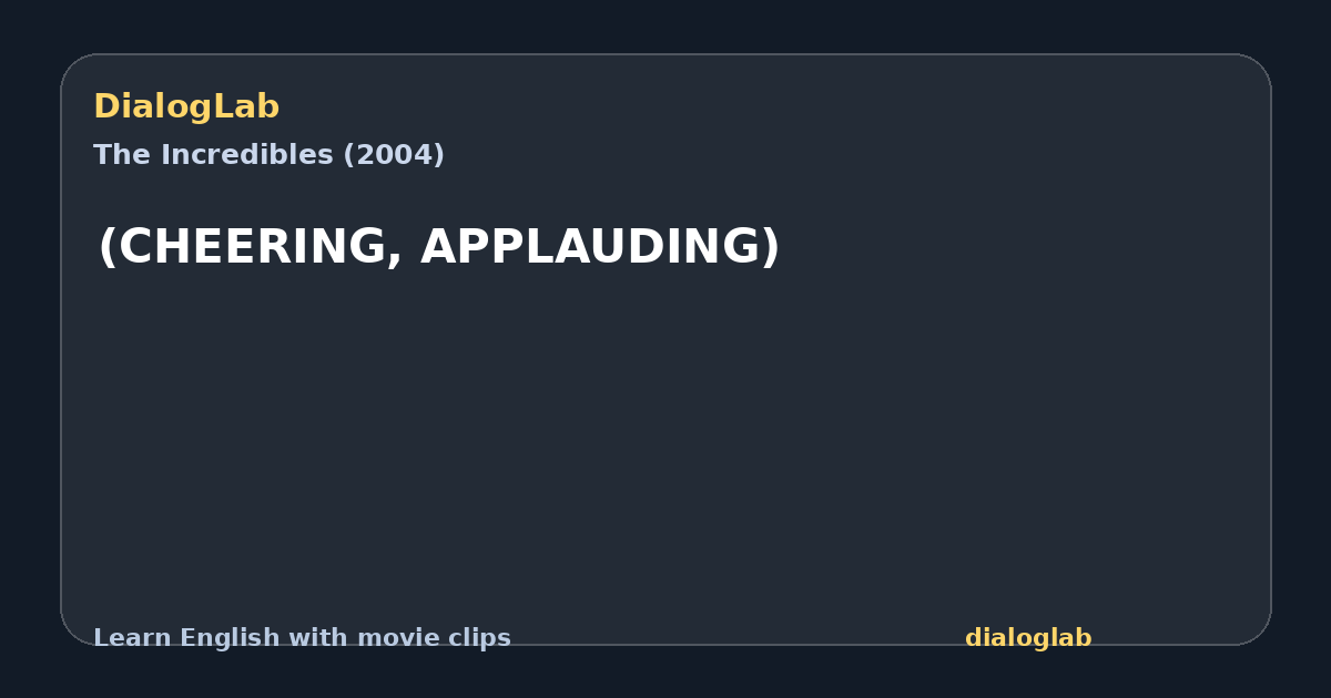 Share card for (CHEERING, APPLAUDING)