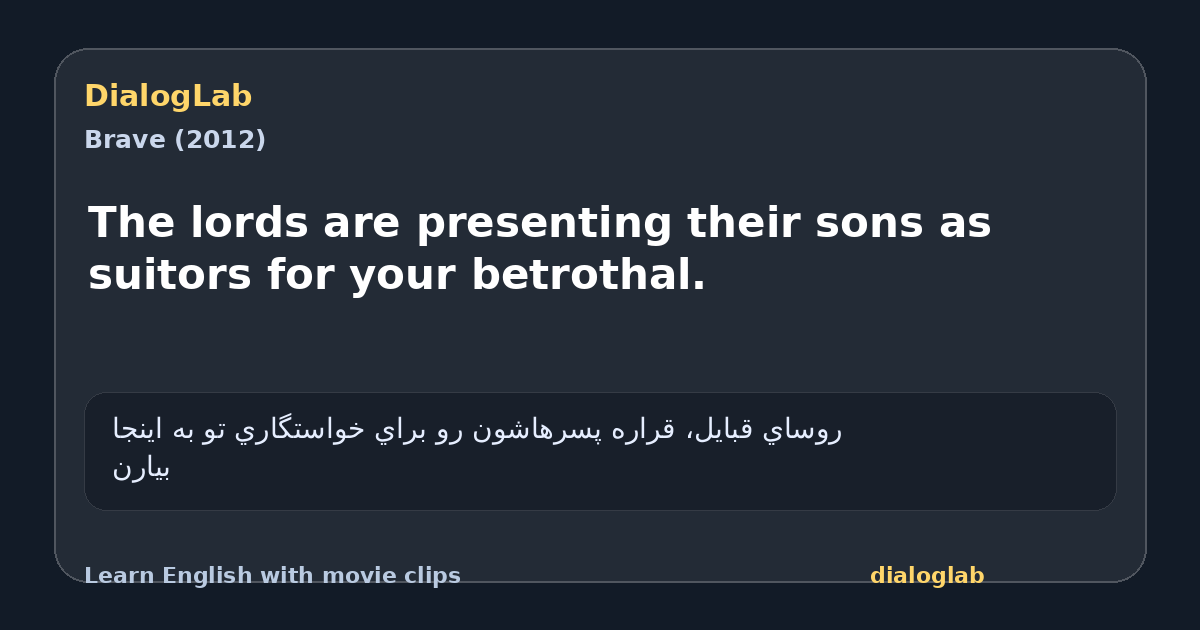 Share card for The lords are presenting their sons as suitors for your betrothal.