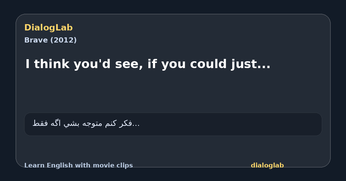 Share card for I think you'd see, if you could just...