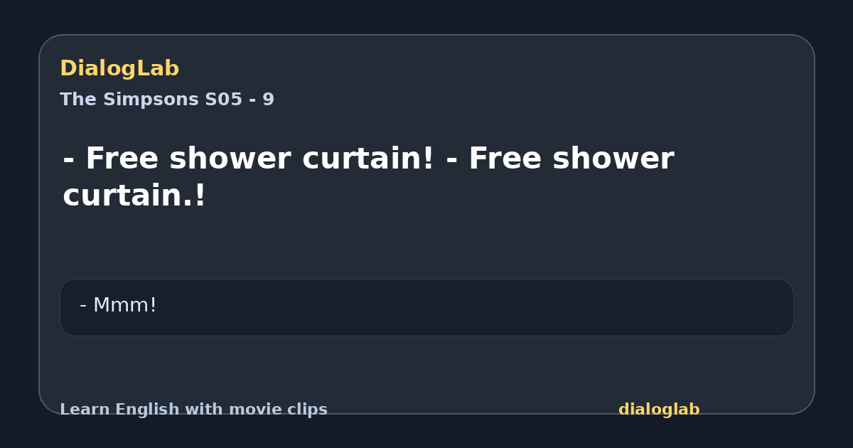 Share card for - Free shower curtain! - Free shower curtain.!
