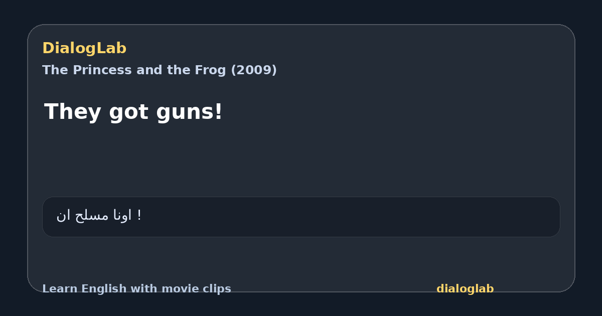 Share card for They got guns!
