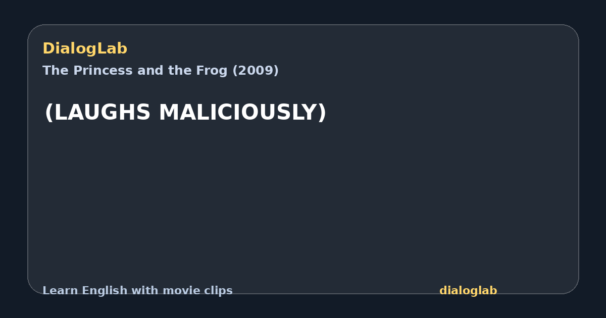 Share card for (LAUGHS MALICIOUSLY)