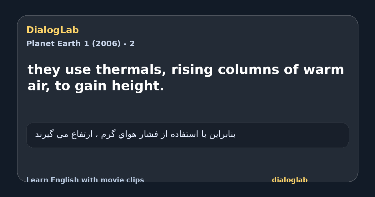 Share card for they use thermals, rising columns of warm air, to gain height.