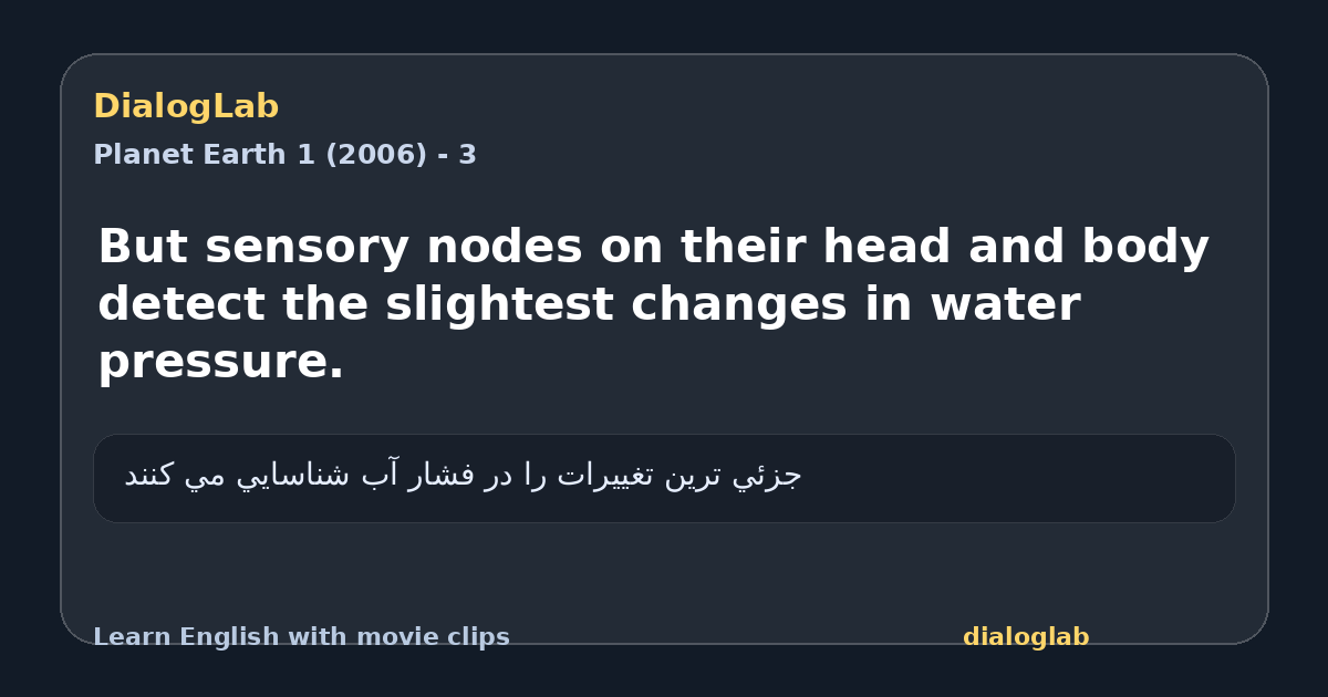 Share card for But sensory nodes on their head and body detect the slightest changes in water pressure.