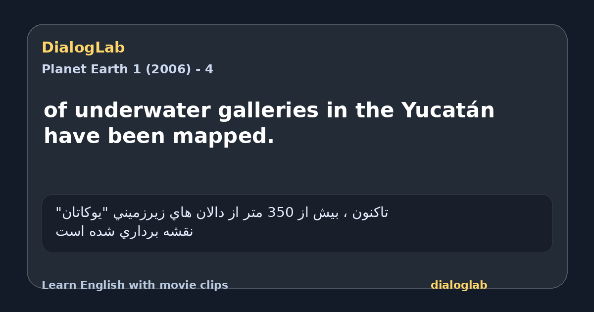 Share card for of underwater galleries in the Yucatán have been mapped.