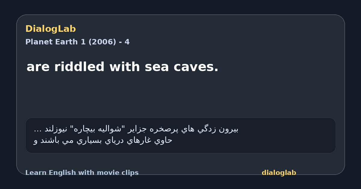 Share card for are riddled with sea caves.