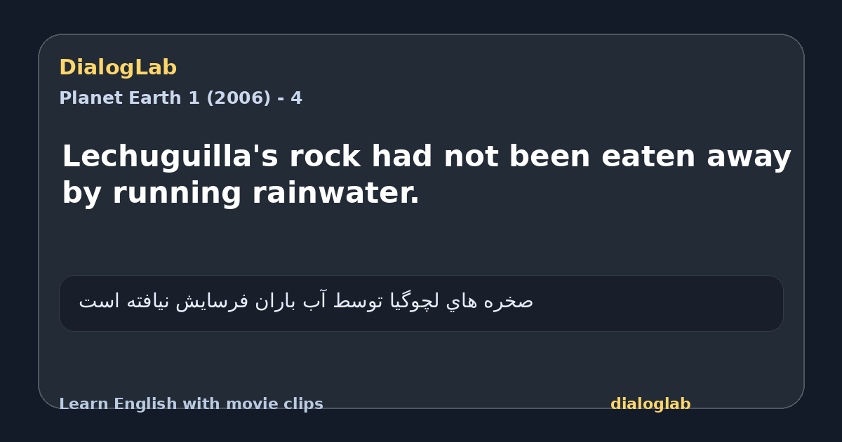 Share card for Lechuguilla's rock had not been eaten away by running rainwater.