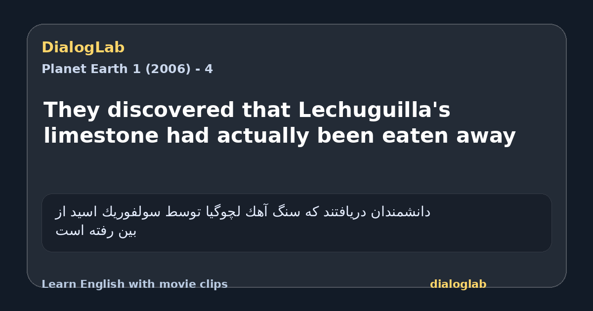 Share card for They discovered that Lechuguilla's limestone had actually been eaten away