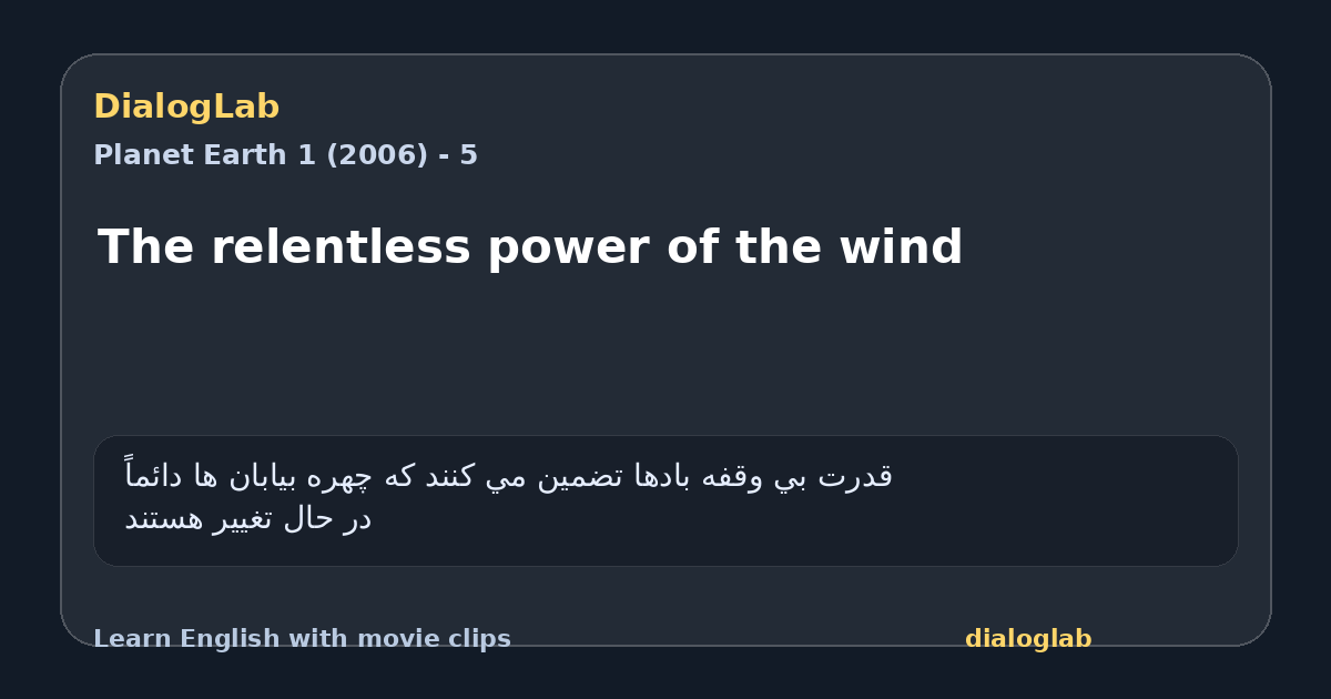 Share card for The relentless power of the wind