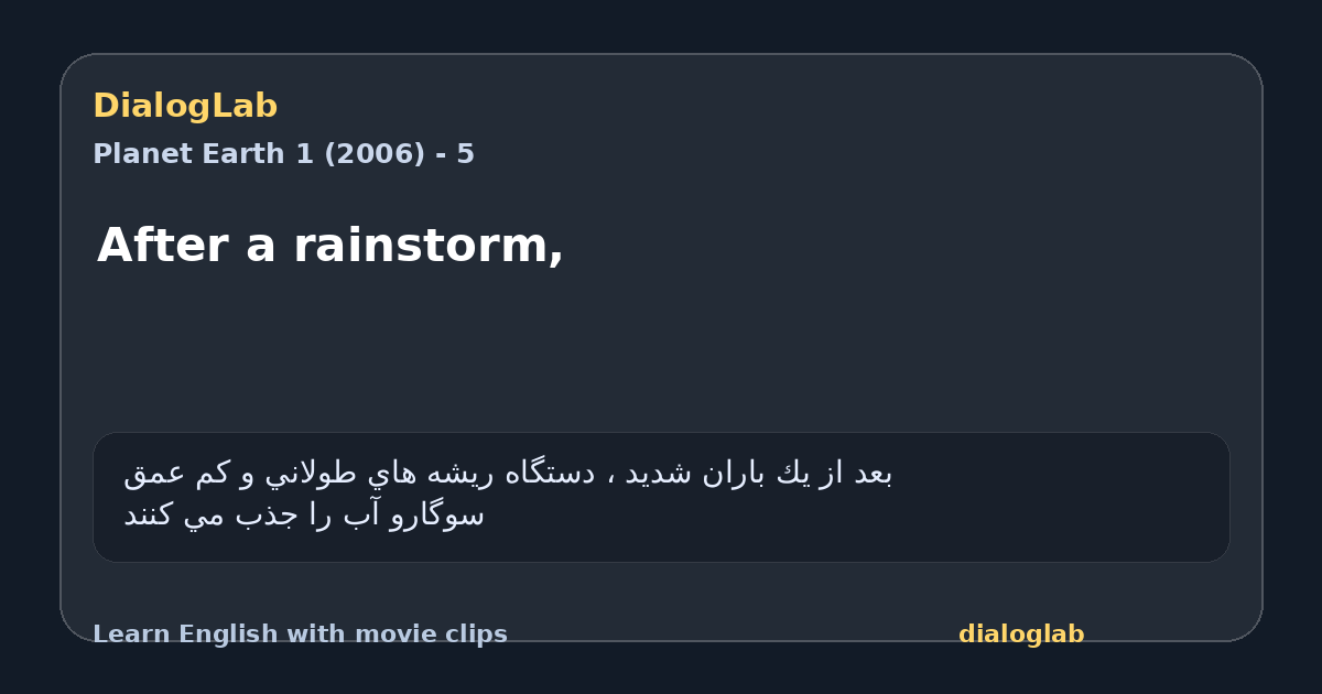 Share card for After a rainstorm,