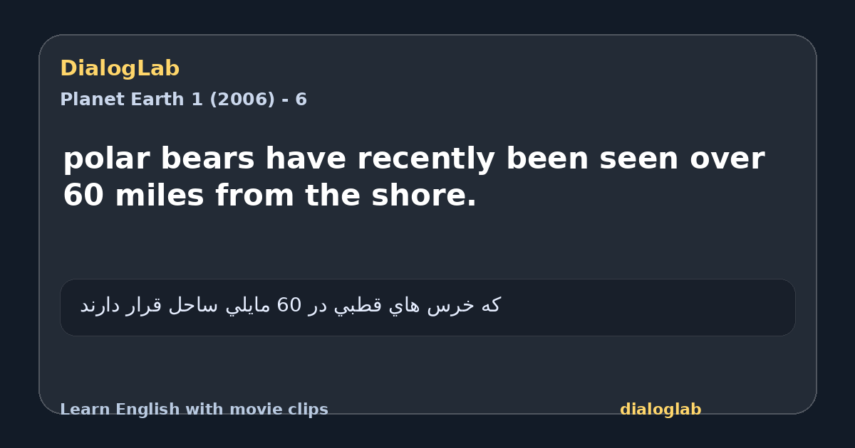 Share card for polar bears have recently been seen over 60 miles from the shore.