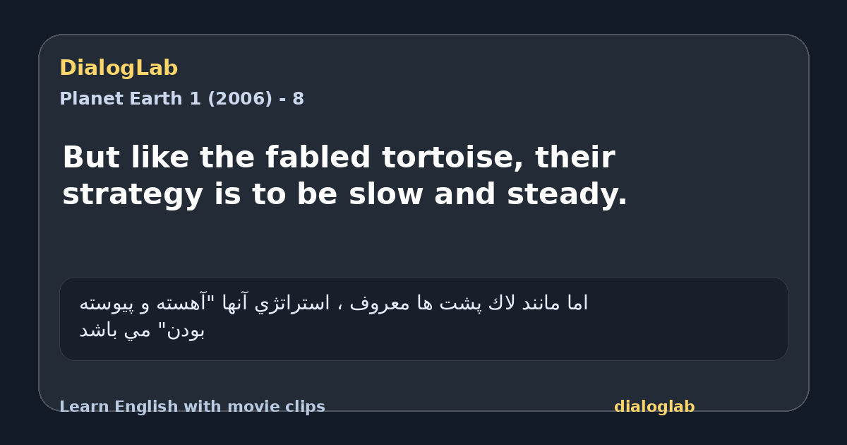 Share card for But like the fabled tortoise, their strategy is to be slow and steady.