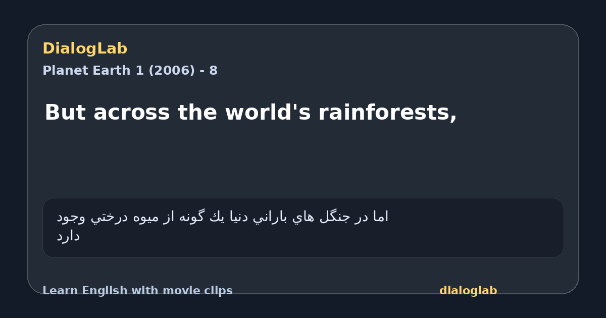 Share card for But across the world's rainforests,