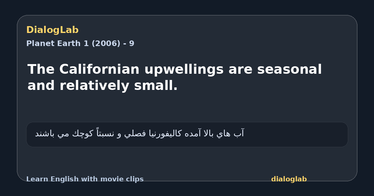 Share card for The Californian upwellings are seasonal and relatively small.
