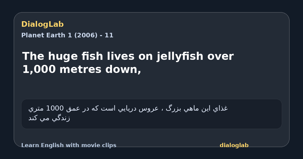 Share card for The huge fish lives on jellyfish over 1,000 metres down,