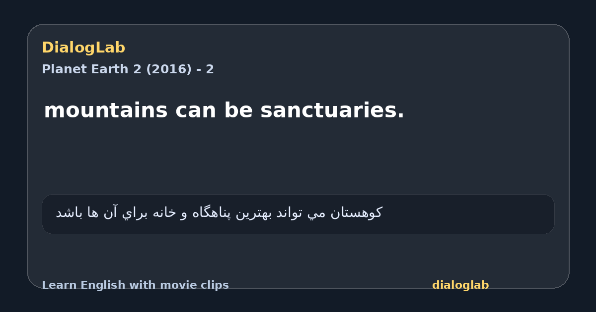 Share card for mountains can be sanctuaries.