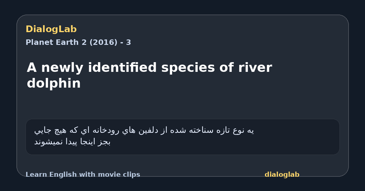 Share card for A newly identified species of river dolphin