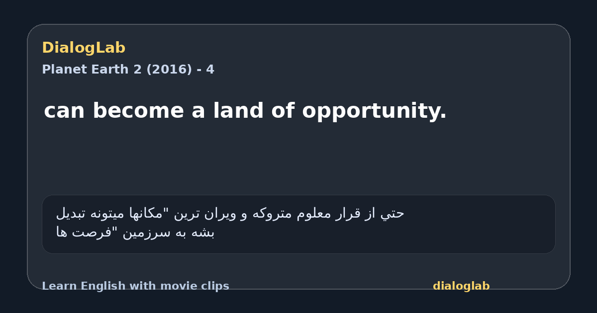 Share card for can become a land of opportunity.