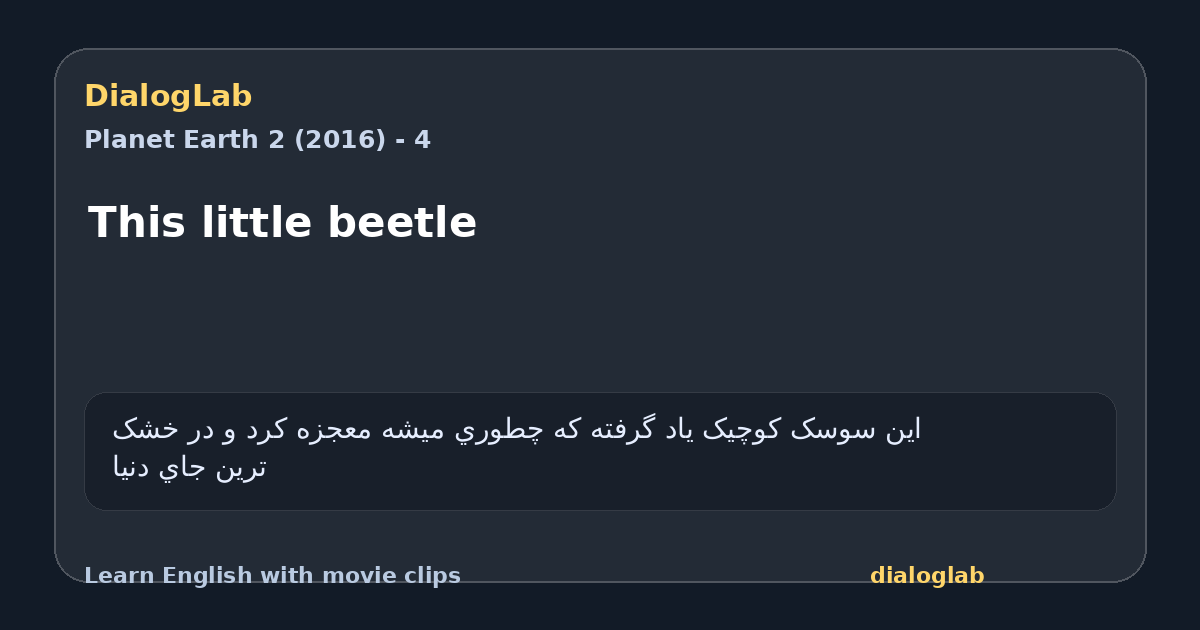 Share card for This little beetle