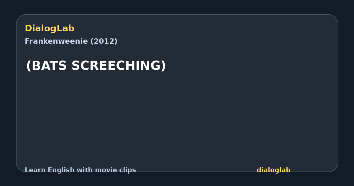 Share card for (BATS SCREECHING)