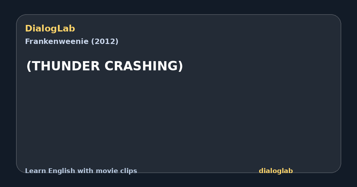Share card for (THUNDER CRASHING)
