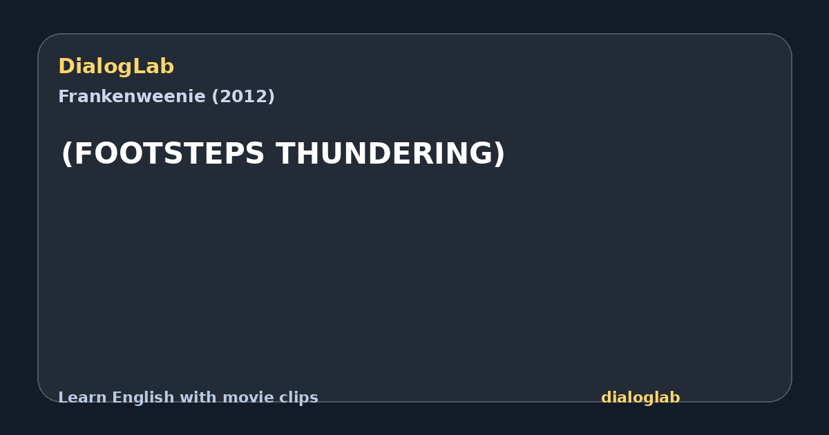 Share card for (FOOTSTEPS THUNDERING)