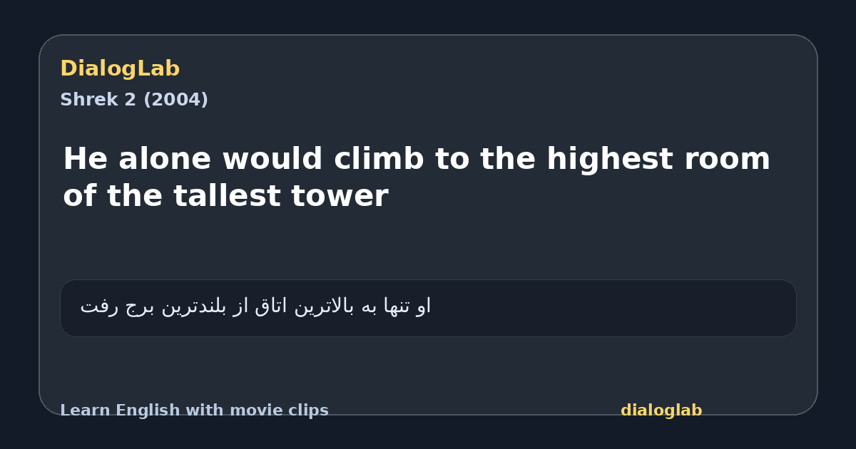 Share card for He alone would climb to the highest room of the tallest tower