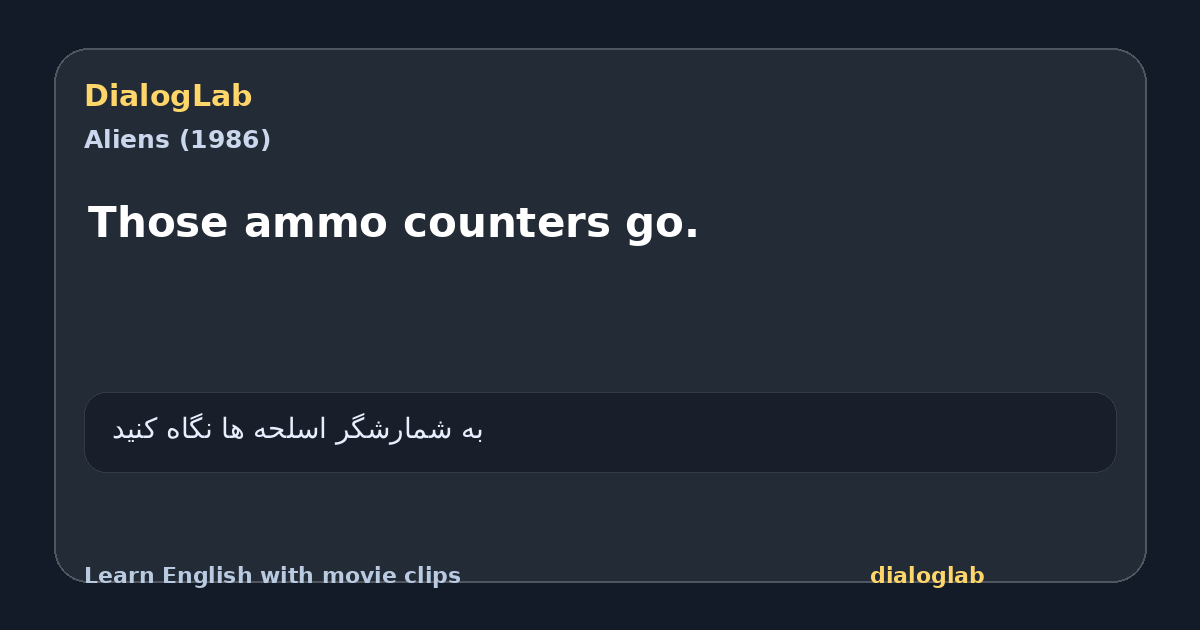 Share card for Those ammo counters go.