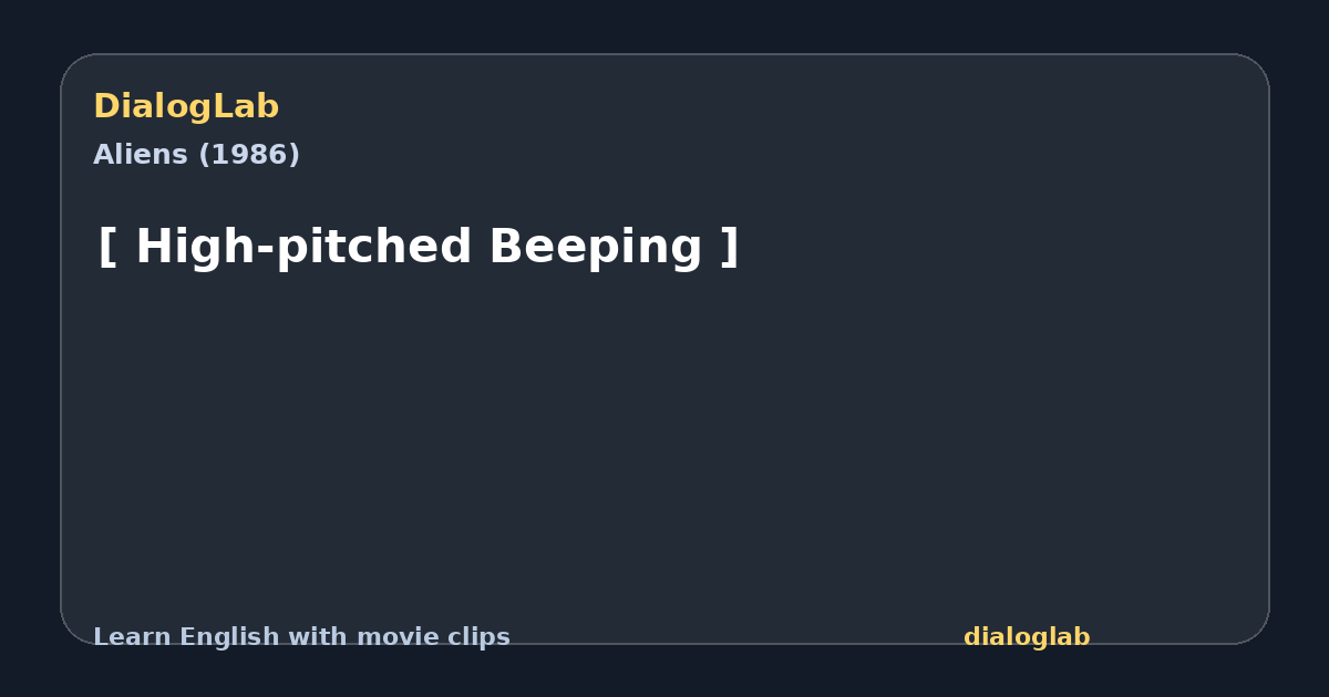 Share card for [ High-pitched Beeping ]