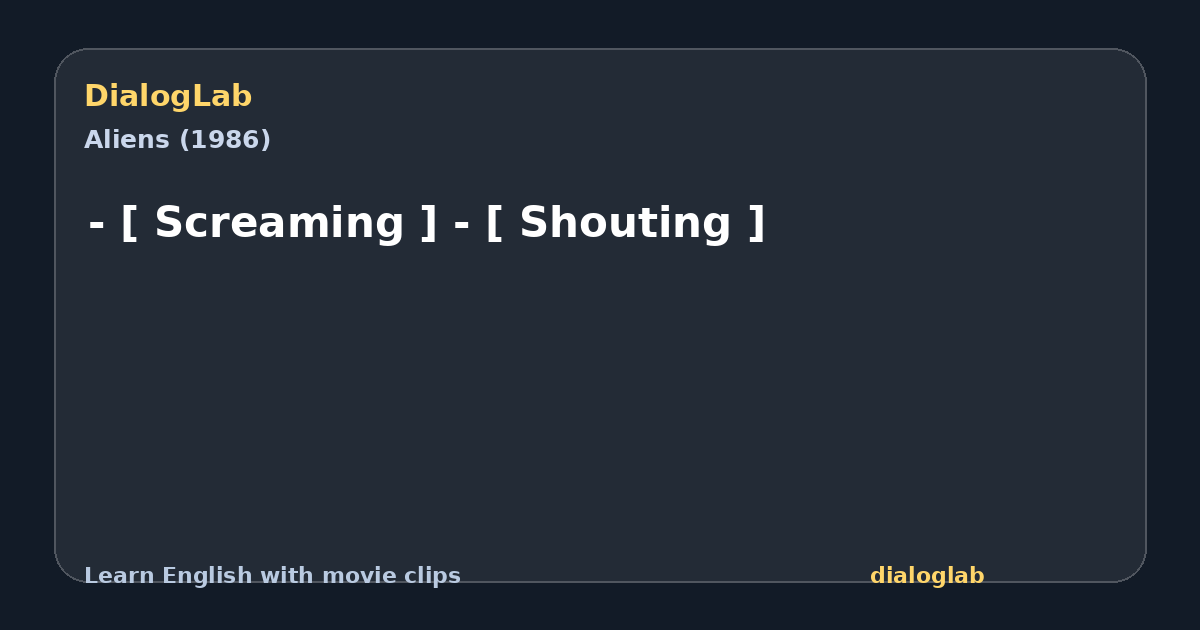 Share card for - [ Screaming ] - [ Shouting ]