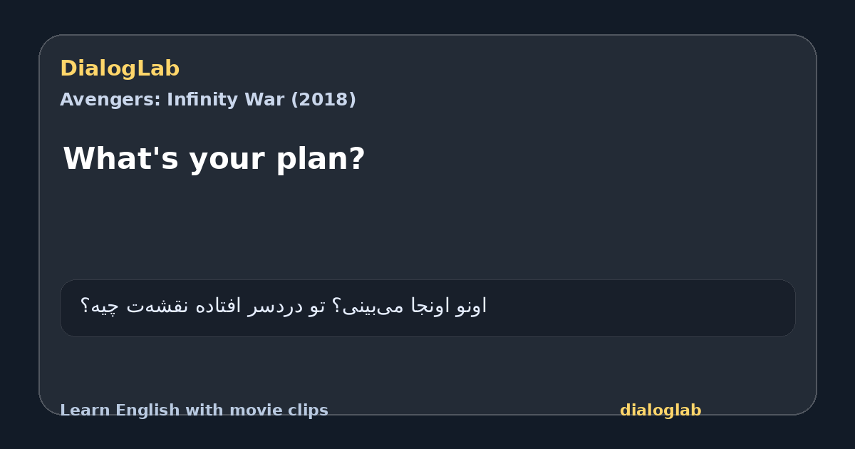 Share card for What's your plan?
