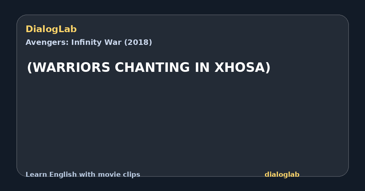 Share card for (WARRIORS CHANTING IN XHOSA)