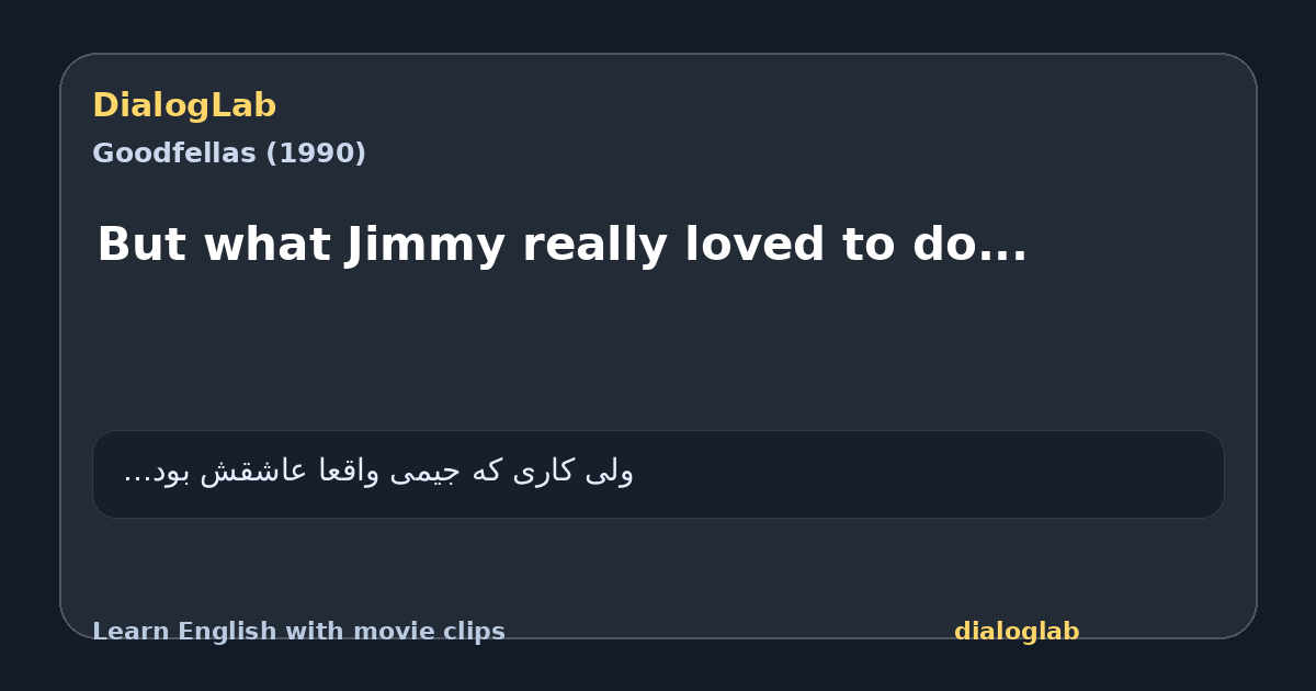 Share card for But what Jimmy really loved to do...